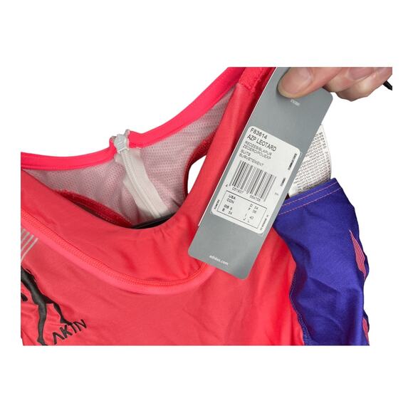 Adidas AZP New Track and Field Sprint Suit Purple Pink Running Size 4 (UK 8) - Picture 5 of 5